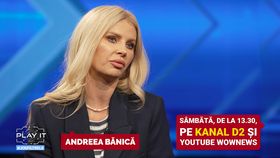 Andreea Bănică, sinceră cu privire la filtrele din mediul online, în noua ediție a emisiunii „Play IT”, difuzată sâmbătă, de la 13:30, pe Kanal D2: „Sunt mulți care îmi scriu că m-am desfigurat”